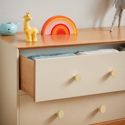 Ravinte Cabinet Knobs, 10 Pack Sandy Gold Dresser Drawer Pulls, 1-1/5 Inch - color: Sandy Gold
