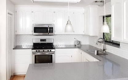 Decobasics 25 Pairs (50pcs) Self Closing Variable Overlay Flush Cabinet Hinge - Satin Nickel - color: As the picture shown, size: 1/2"