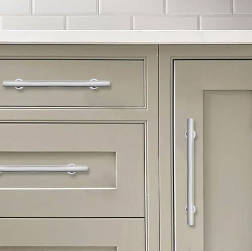 khtumeware 10 Pack 3-3/4 Inch(96mm) Polished Chrome Cabinet Pulls Kitchen Solid Heavy Duty Cabinet Pulls Kitchen Cabinet Hardware for Cupboard Drawer Handles Dresser Pulls - color: Polished Chrome, size: 3 3/4" Hole Center