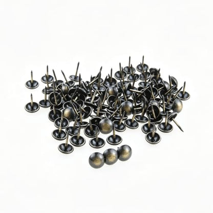 dophee 200Pcs Antique Bronze Iron Upholstery Tacks Nails, 0.43"x0.67"