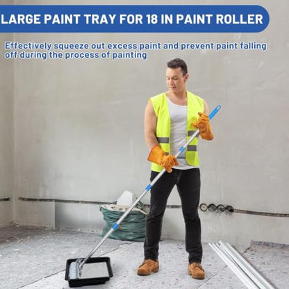 12 Pcs Paint Roller Kit with Extension Pole