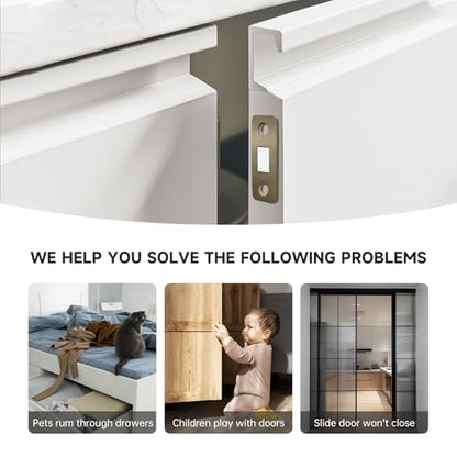 8Pack Cabinet Magnets for Door Closure Bronze Magnetic Door Latch Magnetic Cabinet Locks YY012-8 - size: 8Pack