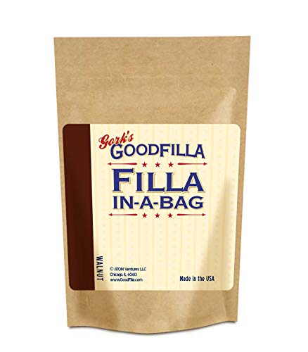 GoodFIlla Walnut, 12 oz, Wood and Grain Filler powder, Stainable, Paintable, Sandable, Versatile | Zero Waste - color: Walnut, size: 12oz