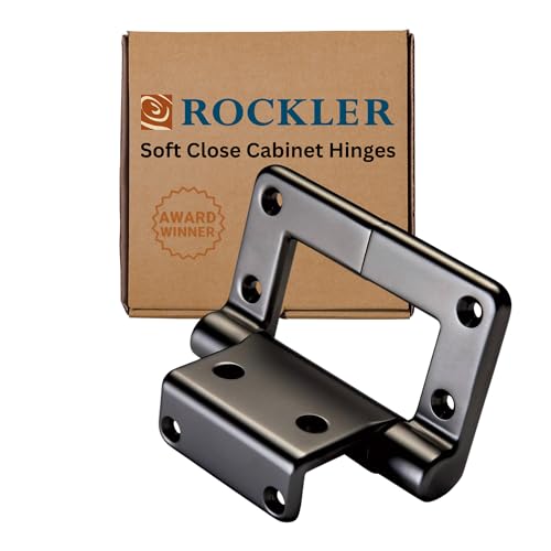 Rockler Lid-Stay Soft Close Hinges, Rustic Bronze, 60 lb (Pair of 2)