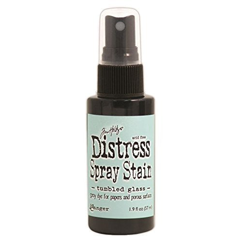 (Ship From USA) Ranger Tim Holtz Distress Spray Stains Bottles, 1.9-Ounce, Tumbled Glass / Spray directly on porous surfaces for quick easy ink coverage,Mist with water to blend color and crate mottl