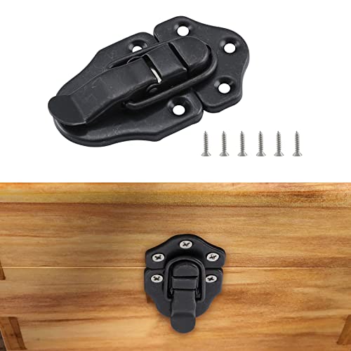 Duckbill Hasp Latches, Small Toggle Box Latches, Oil Rubbed Bronze, 8 Pack - color: Oil Rubbed Bronze, size: 8 Sell Pack