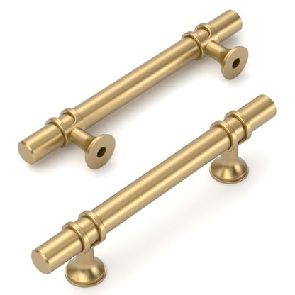 Amerdeco 10 Pack Champagne Bronze Cabinet Pulls 3.75 Inch(96MM) Hole Centers Kitchen Cabinet Handles Cabinets Hardware Drawer Pulls ZH0050 - color: Champagne Bronze, size: 3.75"/96MM Hole Center