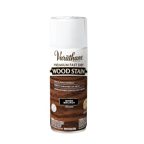 Varathane Premium Fast Dry Dark Walnut Wood Stain Spray - color: Dark Walnut, size: 10.25 Ounce (Pack of 1)