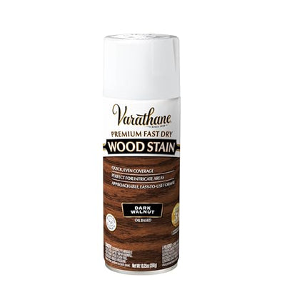 Varathane Premium Fast Dry Dark Walnut Wood Stain Spray - color: Dark Walnut, size: 10.25 Ounce (Pack of 1)