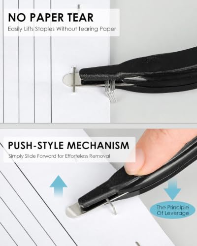 KTRIO Magnetic Staple Remover Tool 6 Pack, Classic Black - size: 6 Count