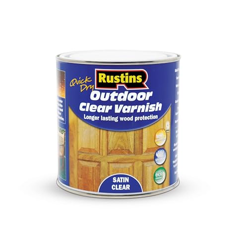 Rustins Quick Dry Outdoor Clear Satin Varnish 1L