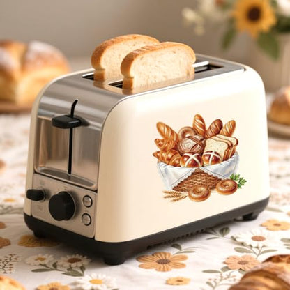 Peacoblue Various Breads Rub On Transfers for Craft, Transfer Sticker - style: Various Breads