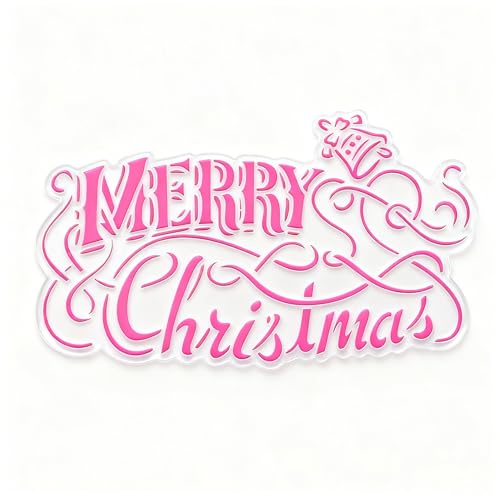 TIAMECH A4 Reusable Merry Christmas Stencil for Painting - style: Merry Christmas Words
