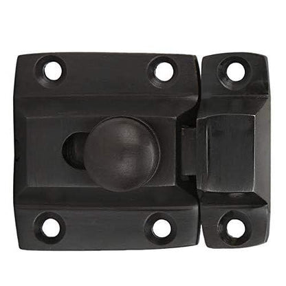 A29 Cabinet Latch, Solid Brass, Twist Knob Design, Oil Rubbed Bronze - color: Oil Rubbed Bronze