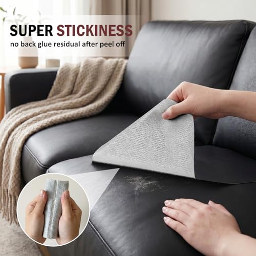 Leather Repair Patch, 24 x 54 Inch, Self Adhesive Leather Repair Tape, Leather Repair Kit, Vinyl Repair Tape, for Couches, Car Seats, Chairs, Furniture (Reddish Brown) - color: Reddish Brown