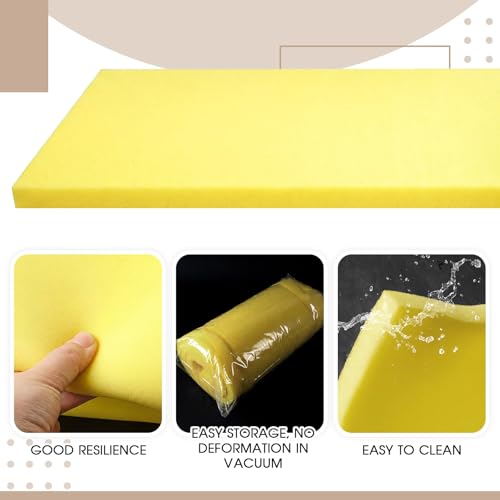 Amylove 1 Pack Upholstery Foam Sheet, 1/4" X 24" X 72",Yellow - color: Yellow, size: 1/4" X 24" X 72"