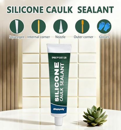 Clear Silicone Caulk Waterproof Silicone Sealant 3.38 fl.oz - size: 100ml