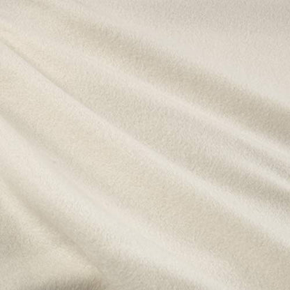 Polar Fleece Solid Ivory, Fabric by the Yard - color: Ivory