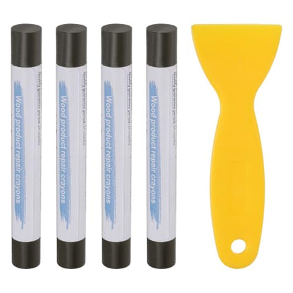 PATIKIL 4Pcs Wood Furniture Repair Markers with Scraper, Deep Texture - color: Deep Texture