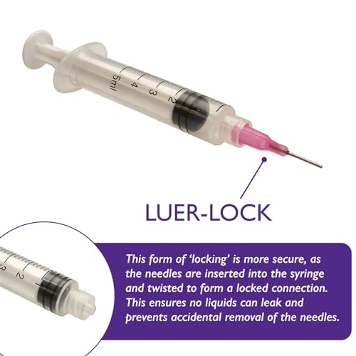 The Beadsmith Syringe Needle Assortment – 12 Each 14ga, 16ga, 18ga and 20ga, Total 48 Pieces – Luer Lock Style, Blunt Tip – Use with Syringes for Glue, Oil & Other Liquid - size: Gauge Asst., 48 pcs.