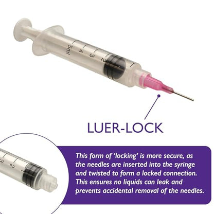 The Beadsmith Syringe Needle Assortment – 12 Each 14ga, 16ga, 18ga and 20ga, Total 48 Pieces – Luer Lock Style, Blunt Tip – Use with Syringes for Glue, Oil & Other Liquid - size: Gauge Asst., 48 pcs.