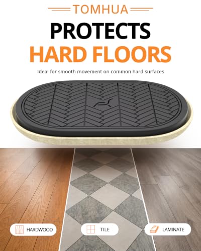 Furniture Sliders for Hardwood Floors Felt Heavy-Duty Furniture Movers - color: Beige 4pcs
