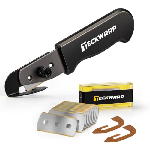 TECKWRAP Vinyl Backing Cutter Knife for Car Wrap, Wallpaper with 10 Blades