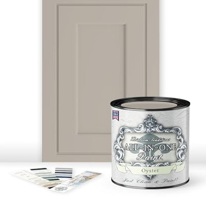ALL-IN-ONE Paint 2 Quart Cabinet Paint Bundle - Oyster - color: Oyster