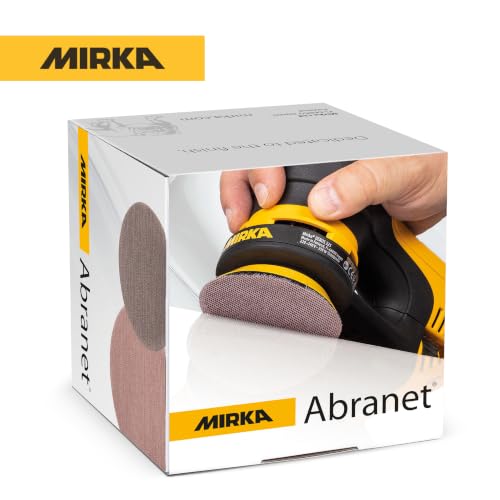 Mirka Abranet 3 Inch 100 Grit Mesh Sanding Discs, Hook and Loop, 50 Pack - size: Grit 100