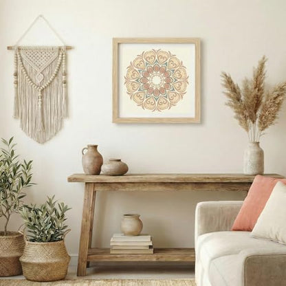 16 Pcs Mandala Stencils for Painting, Floral Geometry for Canvas 6 Inch - color: Mandala
