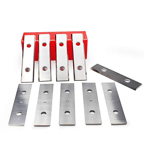 Replacement 2-3/8"(60MM) Blades Heavy Duty Carbide Tungsten Scraper Double Edge Carbide Razor, Fit Linbide,Warner100X,Oneida Air,for Paint,Floor,Stickers Labels,Glue and Concrete,Pack of 10… - size: 2-3/8"(60MM) blades