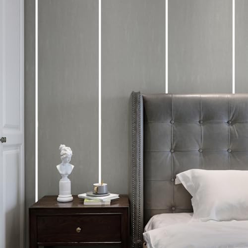 26.2 Ft Peel and Stick Wall Molding Trim, Flexible PVC Trim - color: White (Paintable), size: 26.2 Ft
