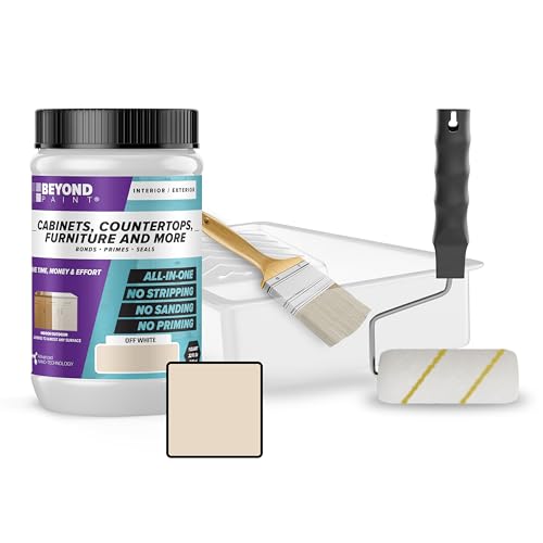 BEYOND PAINT Furniture, Cabinets and More All-in-One Refinishing Kit/Color- Off White - color: Off White