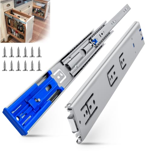SLIDEWAY 200LBS Soft Close Heavy Duty Drawer Slides-24 Inch Side Mount Rail - color: 51mm Soft Close, size: 24-S Inch