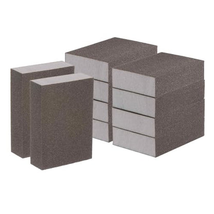 HARFINGTON 10pcs Fine Sanding Sponge Blocks 400-500 Grit Foam Sanding Block for Polishing Kitchen Metal Wood Drywall, 100x70x25mm - size: 400-500 Grit