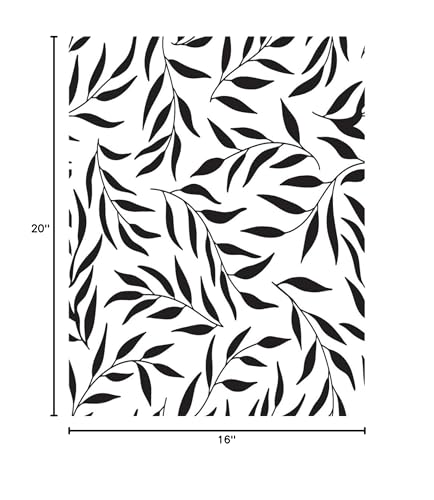 Dixie Belle Paint Company Stencil - Leaf Me Alone - 16� x 20� - style: Leaf Me Alone