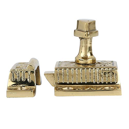 Brass Cabinet Latch, Ideal for Cabinet Closet Kitchen Doors, Antique Cabinet Diamond Latch Polished Lacquer Finish