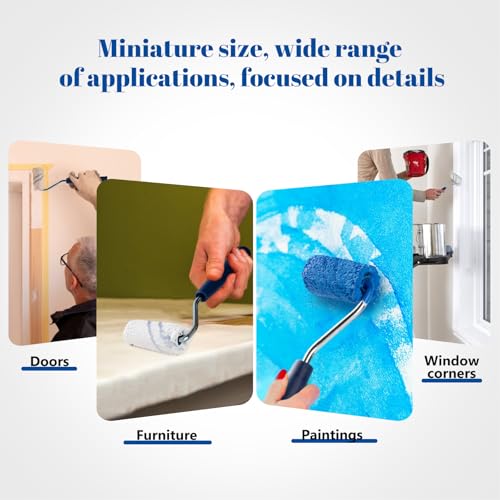 2 Inch Microfiber Paint Roller Covers, 3/8" Nap, 20 Pack - size: 2 Inch Paint Roller Kit, 20 Pack
