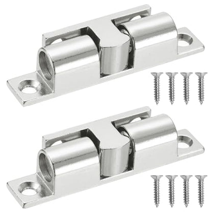 2Pcs Cabinet Door Catch, Solid Stainless Steel Adjustable Ball Tension Roller Catch Cabinet Door Double Ball Tension Catch with Screws for Ship Yacht RV (34MM) - size: 34MM