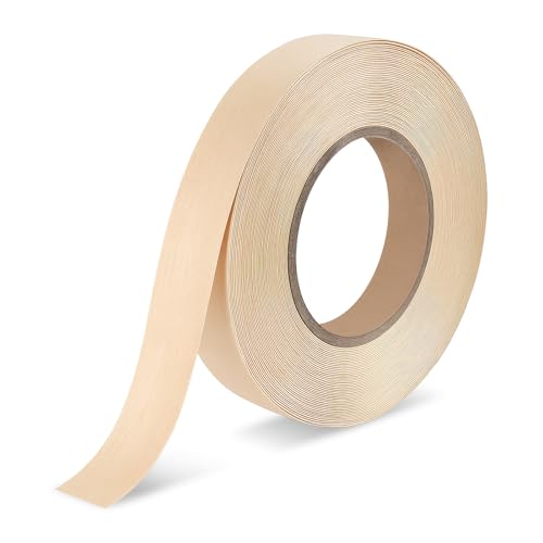 BEVTEE Wood Edge Banding 3/4 in × 50 ft, Iron on Birch Plywood Veneer Roll - color: wood, size: 3/4 inch x 50ft