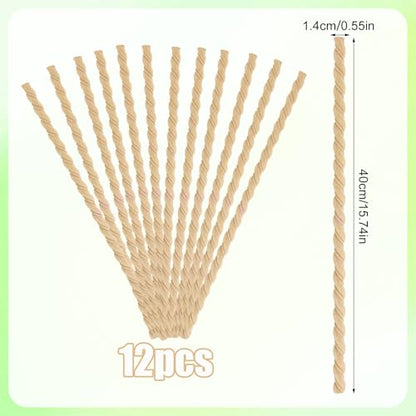 12pcs Decorative Wood Trim, 15.74in Wall Beaded Molding Strips Trim Unfinished 3D Line Bobbin Scalloped Moulding Appliques for DIY Edge Home Decor Wall Cabinet Shelf Window Door Furniture (Style 2) - style: Style 2