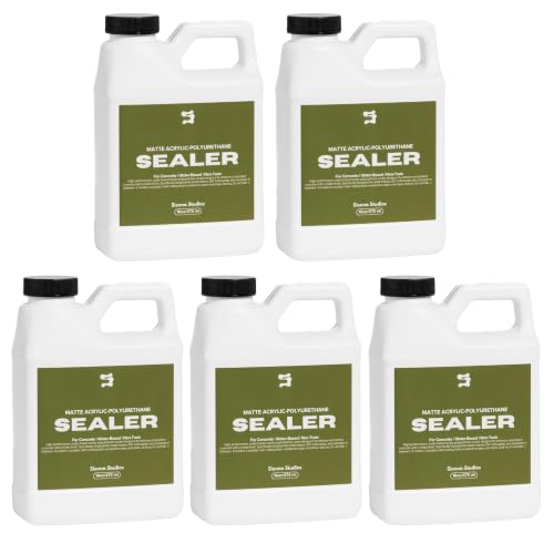 Acrylic-Polyurethane Sealer for Concrete & Cement Crafts – Matte, Non-Toxic, Water-Resistant – Compatible with Jesmonite – 80z - style: 80oz - Matte