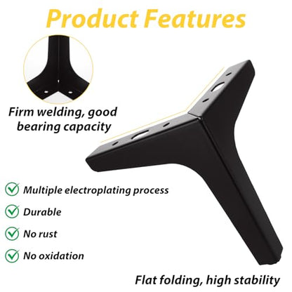 12PCS Metal Furniture Legs 6 inch Sofa Legs, Modern Style