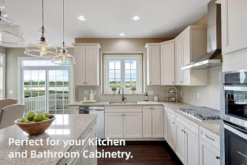DecoBasics Full Overlay European Soft Close Cabinet Hinges for Kitchen Cabinets (6 Pcs) -105° Frameless Concealed Cabinet Door Hinge -4 Way Adjustability & Clip on Plate for Easy Installation - size: Full Overlay
