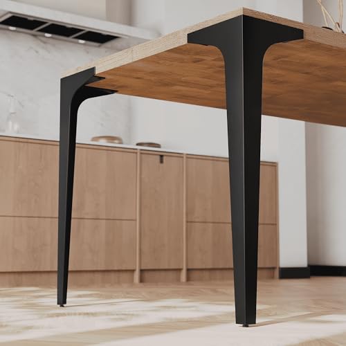 Spade 30" Heavy-Duty Metal Table Legs (Set of 4), Minimalist Steel Legs for Live Edge Table Top, Dining Table, Desk, DIY Furniture Projects