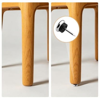 TOVOT 20PCS Furniture Chair Glide Nail-On Metal Glides for Carpet Floors (19mm) - size: 19mm