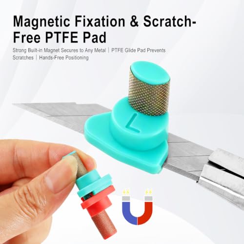 Film Cut Spacer Tool Set, Wrap Tool Cutting Spacer for Film Cut, 2 Pcs Left and Right Hand Edge Guide for Car Wrap Trimming, 2mm and 7mm Distance Cuts, with Utility Knife and 10 Blades
