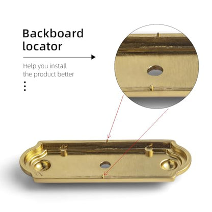 Goo-Ki 1.5'(38mm) Dia Brushed Gold Cabinet Knob with Timeless Drawer Backplate, Zinc Alloy Flower Design Drawer Knobs,Modern Style,6 Pack - color: Brushed Gold, size: 1.5'' Dia Knob With Timeless Drawer Backplate