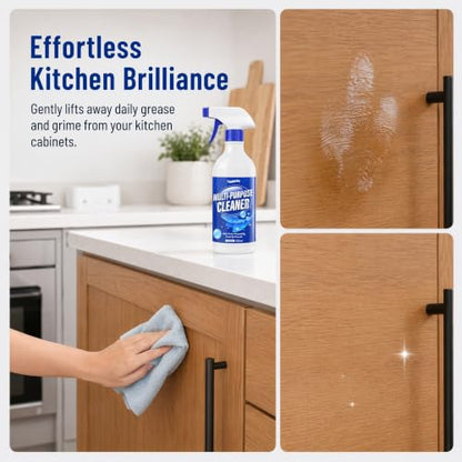 Multi-Surface Wood Cleaner Spray - Kitchen Cabinet Cleaner 500ml