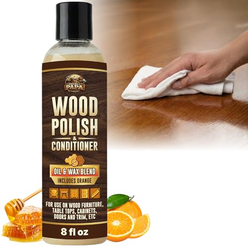 Beeswax Wood Polish and Conditioner with Orange Oil, Natural Shine, 8 oz - size: 8 Fl Oz (Pack of 1)